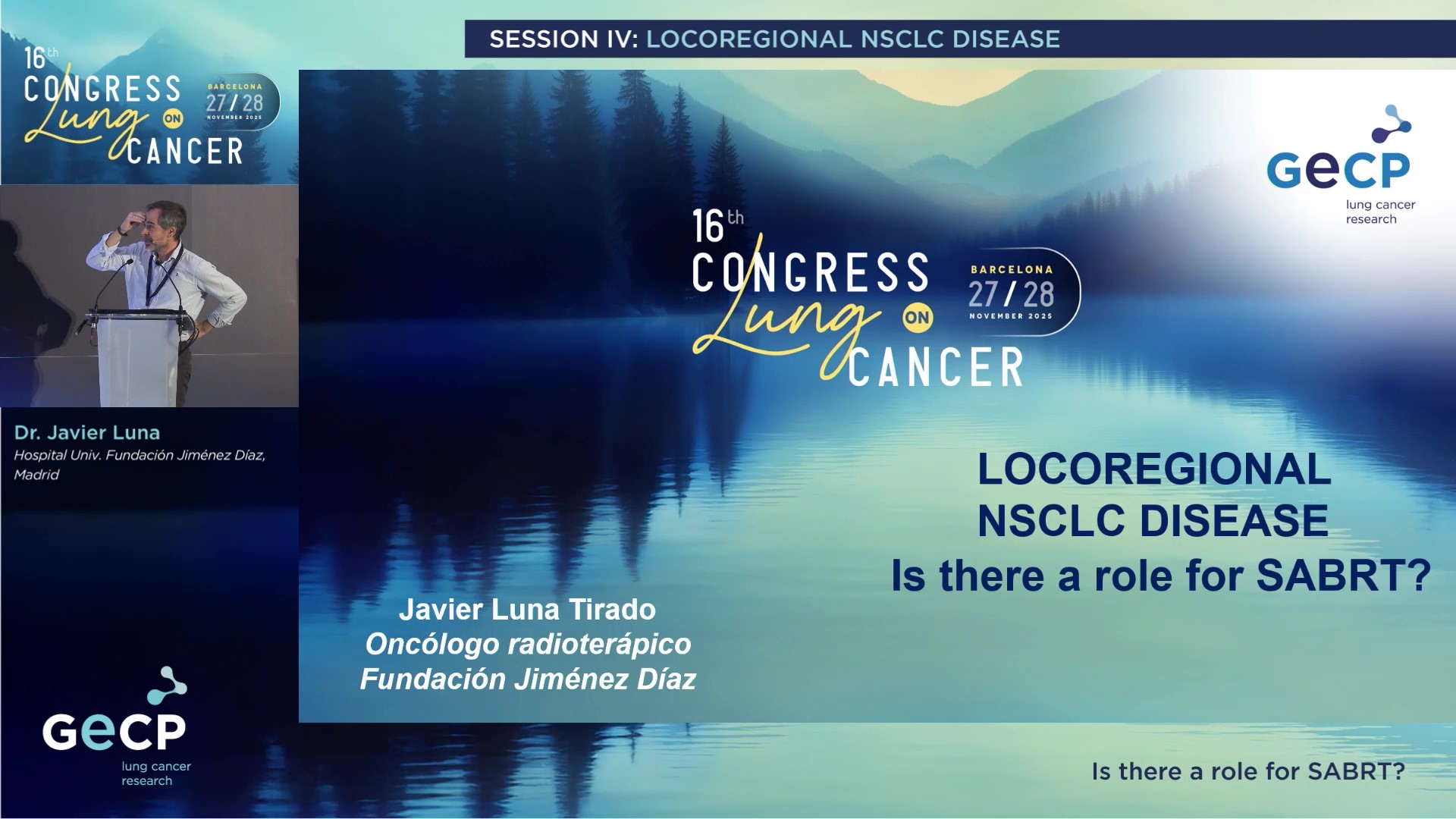  Is there a role for SBRT?